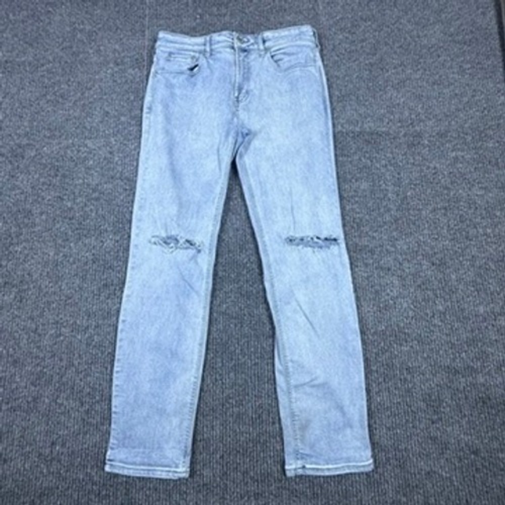 PacSun Active Stretch Slim Fit Distressed Light Wash Blue Jeans 30x30